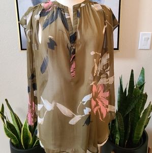 Halston tunic blouse